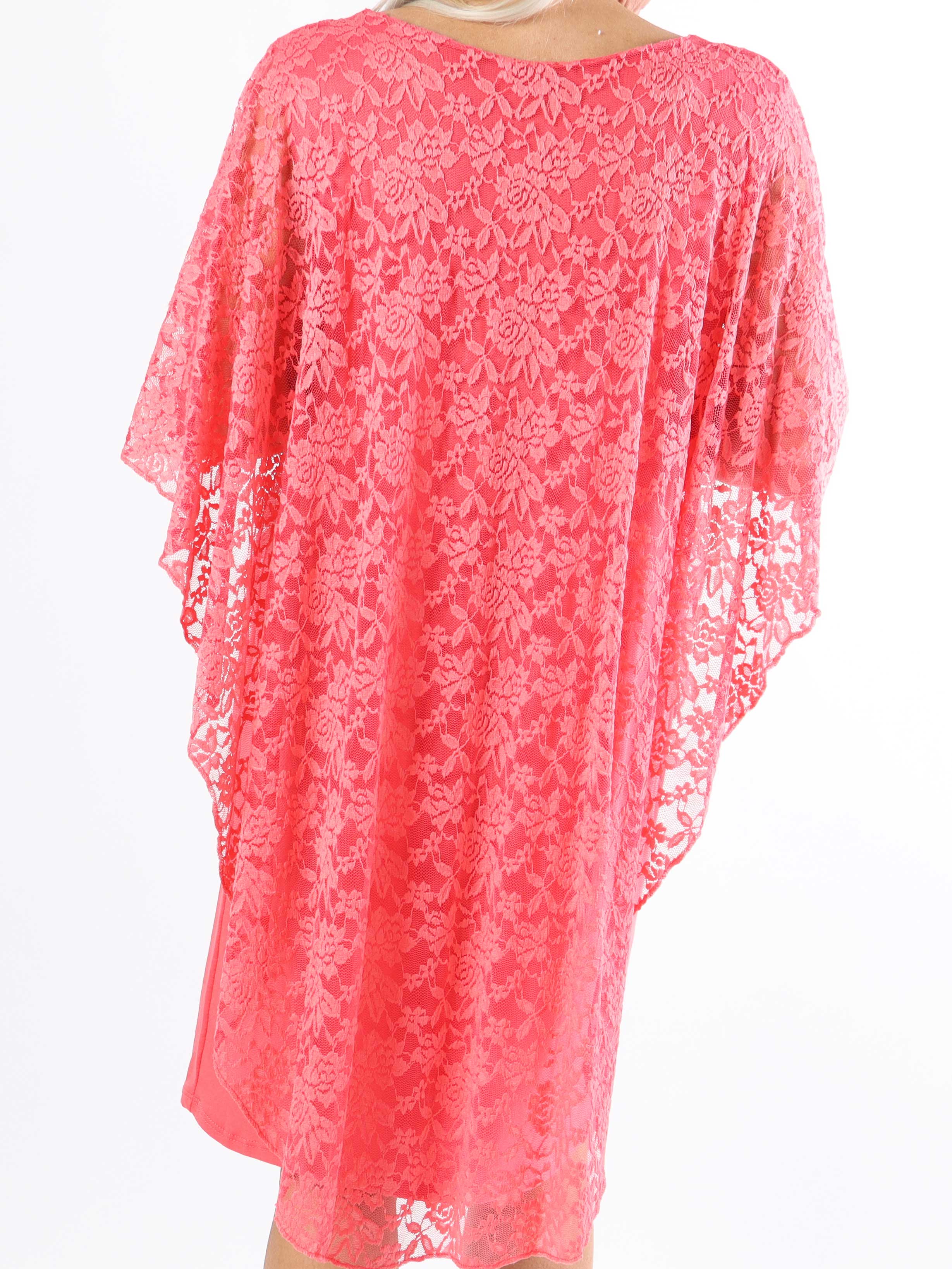 Kenya Lace - Söt tunikaklänning i spets i plusstorlek